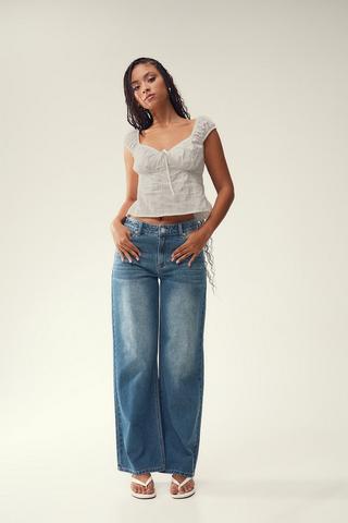 Rigid Wide Leg Denim