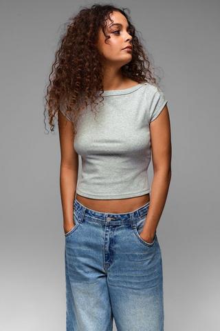 Ribbed Fitted Top