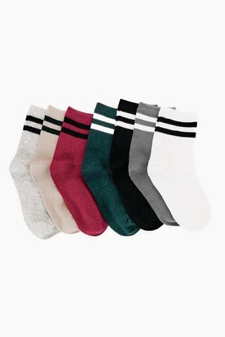 7 Pack Anklet Socks