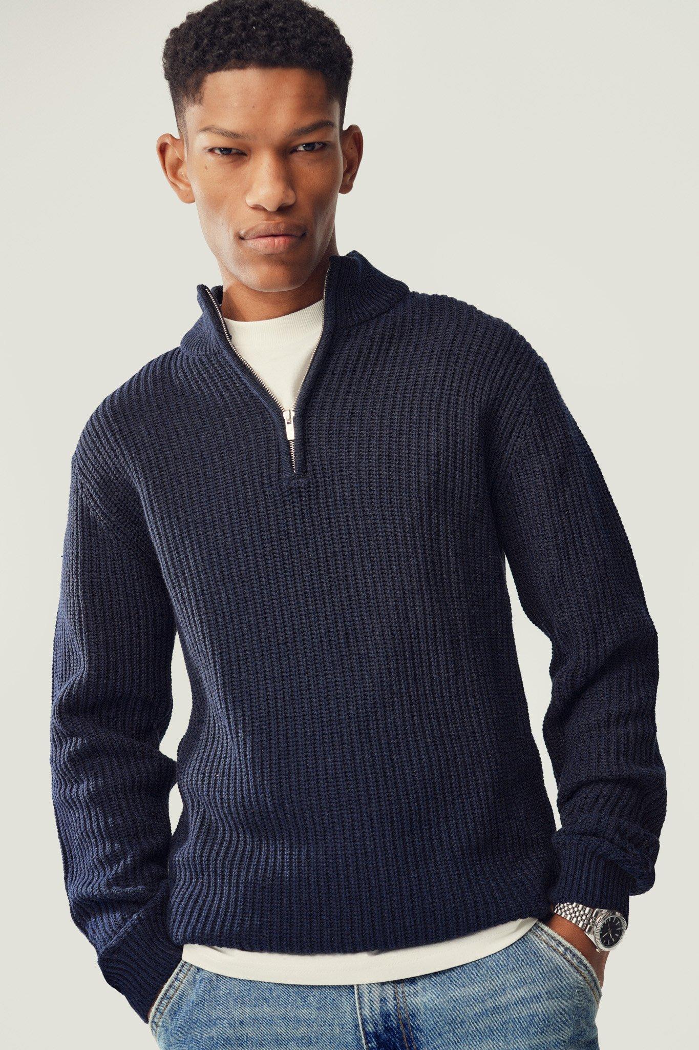 Quarter Zip Knit Pullover