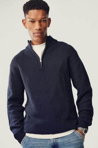 Quarter Zip Knit Pullover