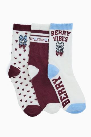 3 Pack Anklet Socks