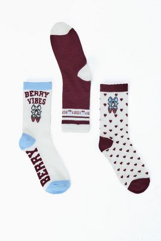 3 Pack Anklet Socks