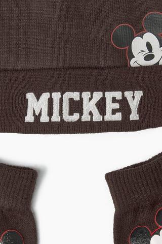 Mickey Beanie And Gloves Set