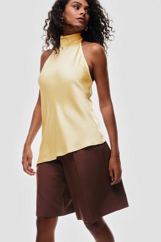 Satin Halter Neck Top