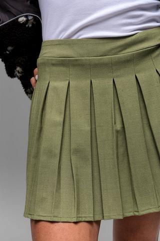 Pleated Mini Skirt