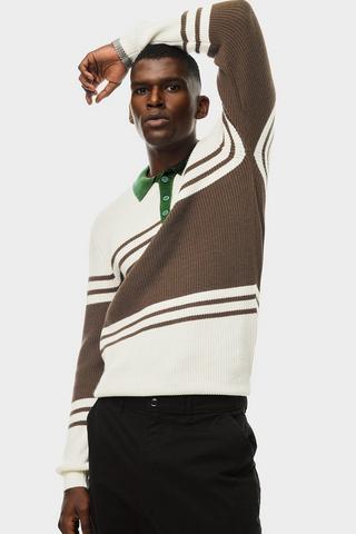 Stripe Knit Golfer