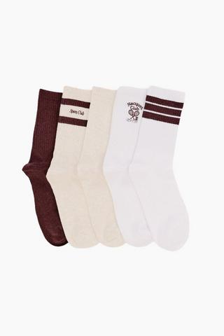 5 Pack Socks
