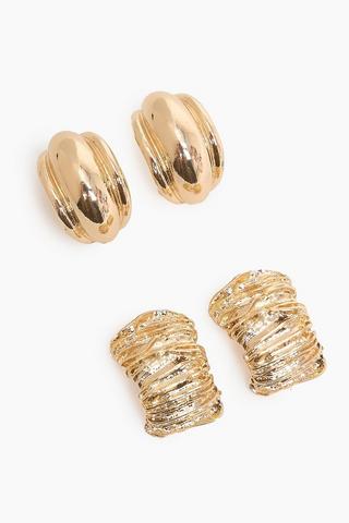 2 Pack Stud Earrings