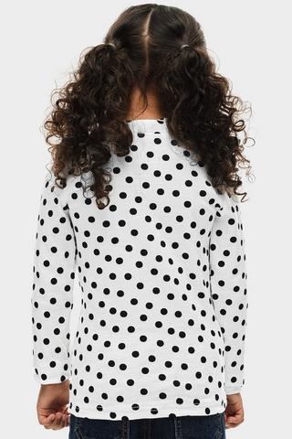 Polka Dot Turtle Neck Top