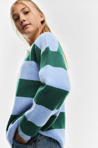 Slouchy Johnny Collar Knit Top