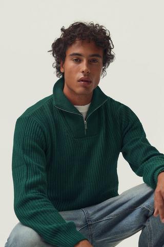 Quarter Zip Knit Pullover