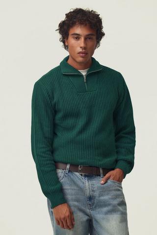 Quarter Zip Knit Pullover