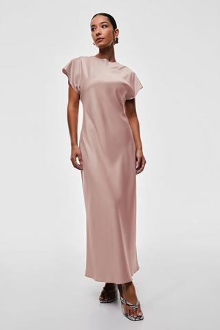 Satin Column Dress