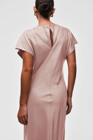 Satin Column Dress