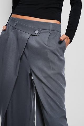 Crossover Wide Leg Pants