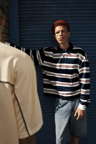 Stripe Relaxed Golfer