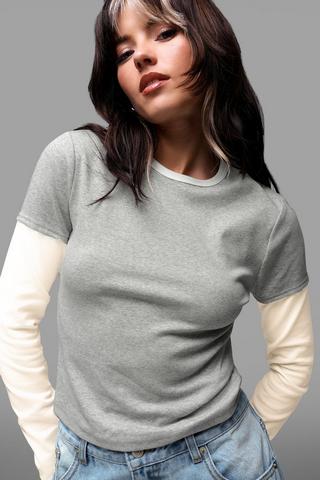 Layered Ribbed Top