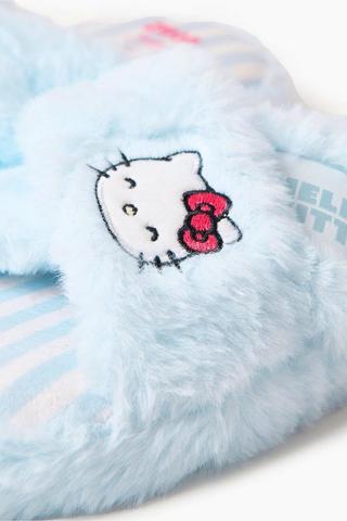Hello Kitty Crossover Fluffy Slippers