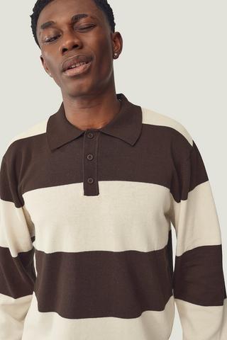 Stripe Knit Golfer
