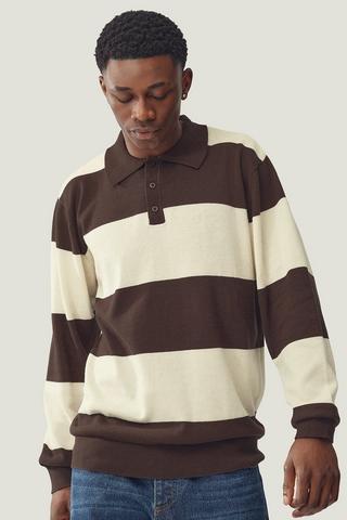 Stripe Knit Golfer