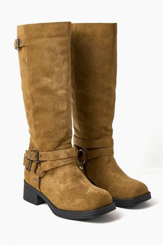 High Leg Buckle Boot