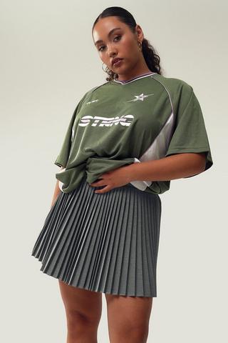 Pleated Mini Skirt