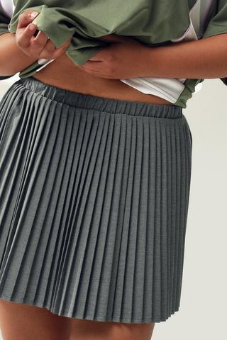 Pleated Mini Skirt