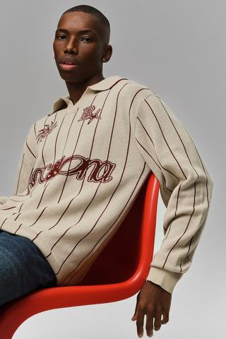 Stripe Knit Golfer