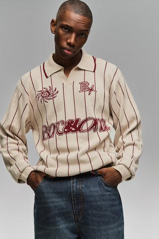 Stripe Knit Golfer