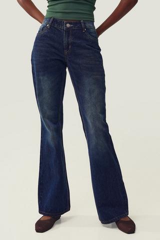Rigid Loose Flare Leg Denim