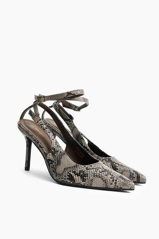 Snakeskin Court Heel