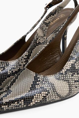 Snakeskin Court Heel