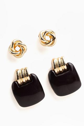 2 Pack Stud Earrings