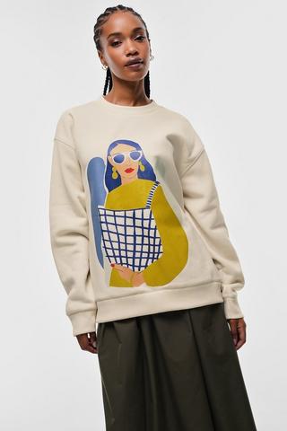 Oversized Sweat Top