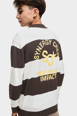 Stripe Knit Golfer