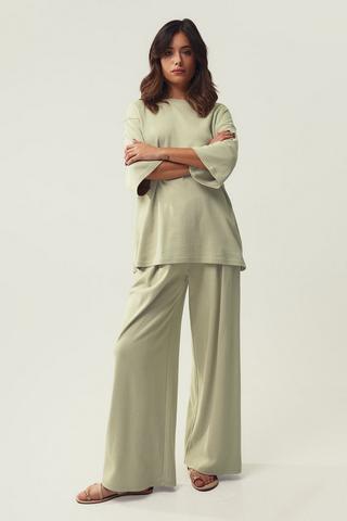 Interlock Wide Leg Pants