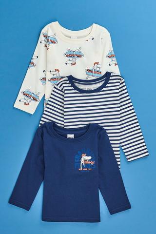 3 Pack Long Sleeve T-Shirts