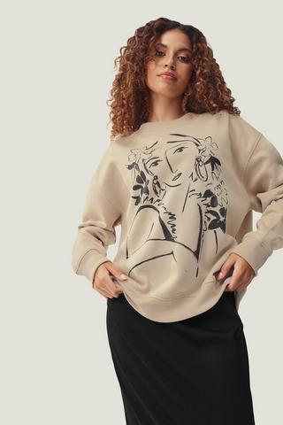 Oversized Sweat Top