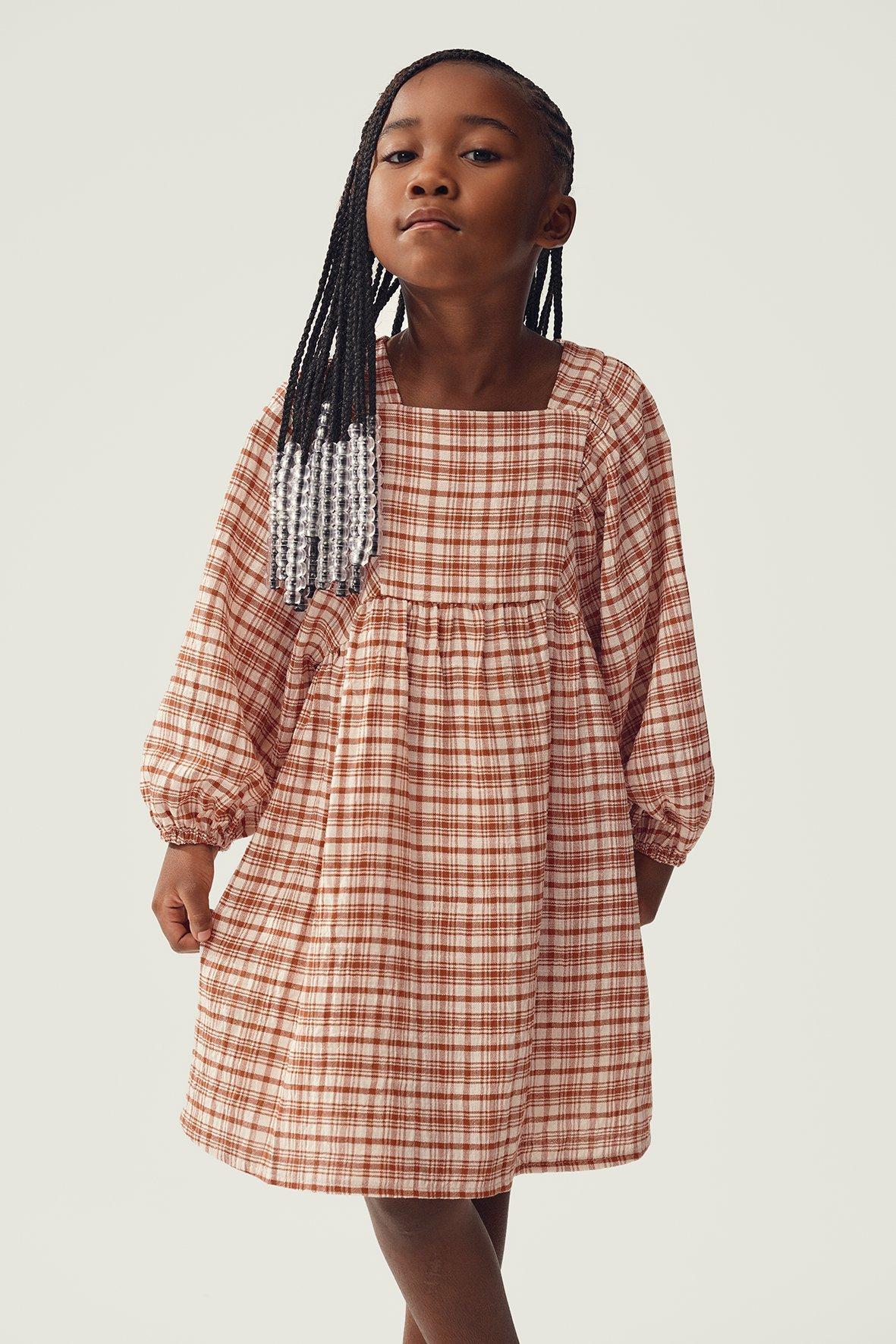 Check Fit And Flare Dress