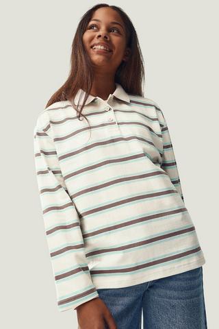 Oversized Stripe Golfer