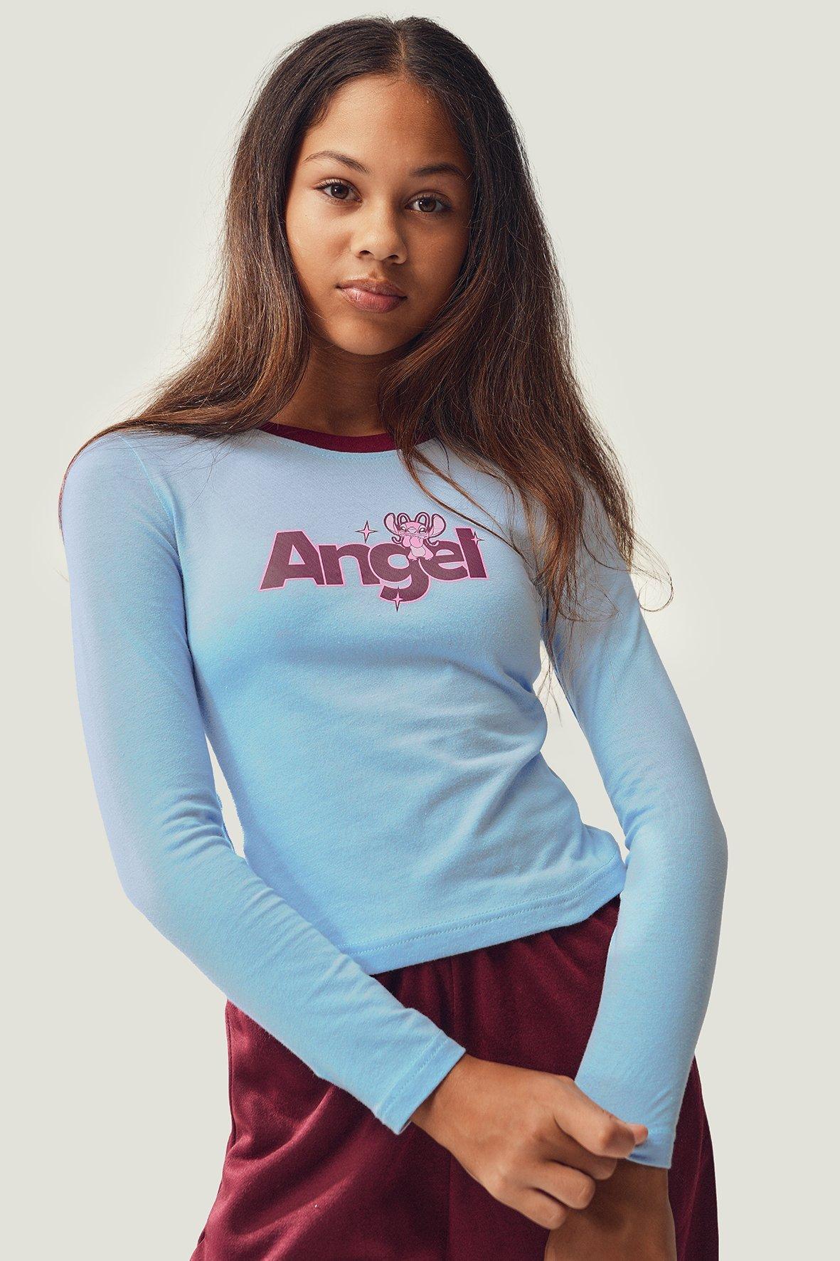 Stitch Long Sleeve Fitted T-Shirt
