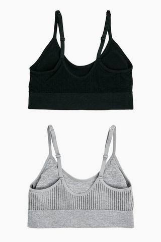2 Pack Crop Bras