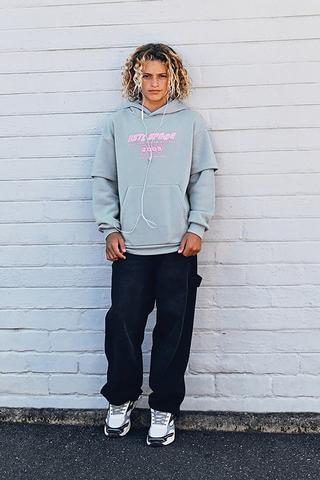 Layered Long Sleeve Hoodie