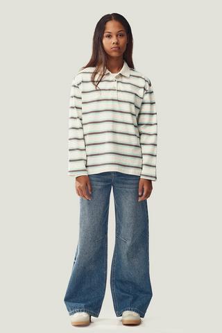 Rigid Wide Leg Denim