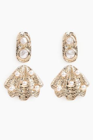 2 Pack Stud And Drop Earrings