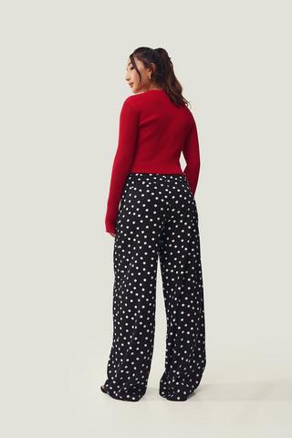 Polka Dot Wide Leg Pants