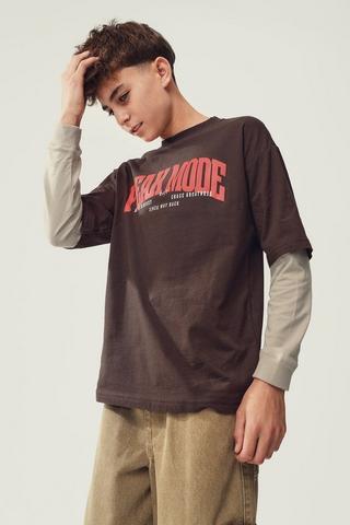 Layered Long Sleeve T-Shirt