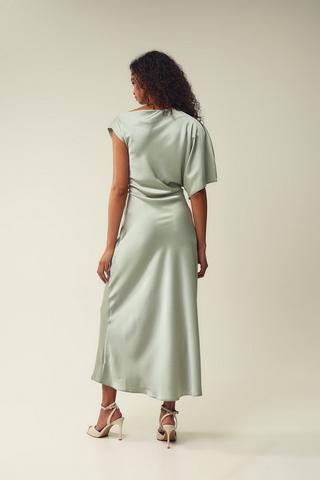 Satin A-Line Dress