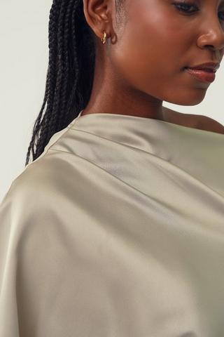 Satin A-Line Dress